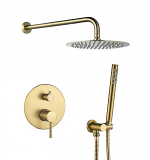 Душевая система VBI MILANO BRUSHED GOLD скрытого монтажа  VBI-050109BG