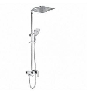 Душевая система наружного монтажа VBI LORENO CHROME с изливом VBI-050211CH